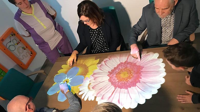 De tovertafel wordt uitgeprobeerd