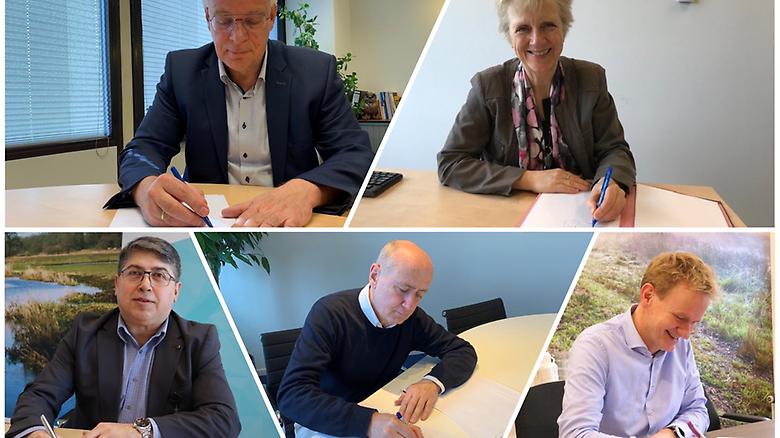  De raden van bestuur van het Ommelander Ziekenhuis Groningen, Martini Ziekenhuis, Treant Zorggroep, UMCG en WZA tekenen een samenwerkingsovereenkomst