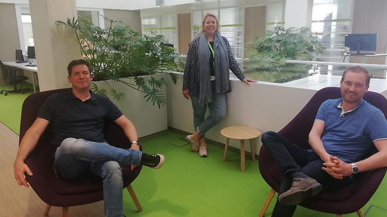Crisis coördinatoren Marcel Scholte, Chantal de Lange en Meinte-Jan van der Burg